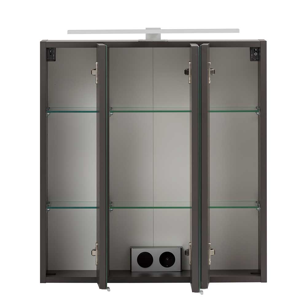 68 cm hoher Spiegelschrank fürs Bad mit LED - Agiruan