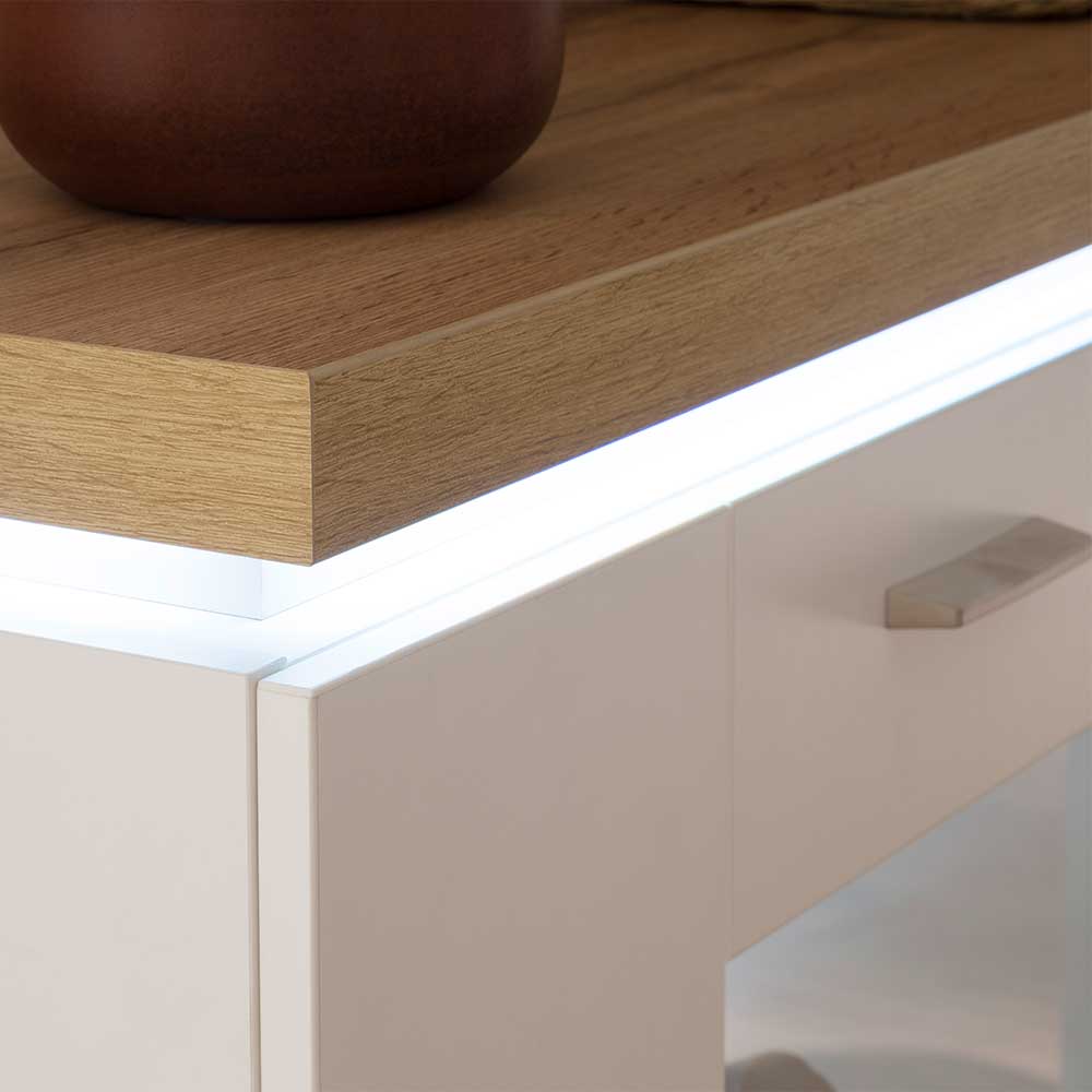 Design Wohnkombination mit Licht - Caldri (dreiteilig)