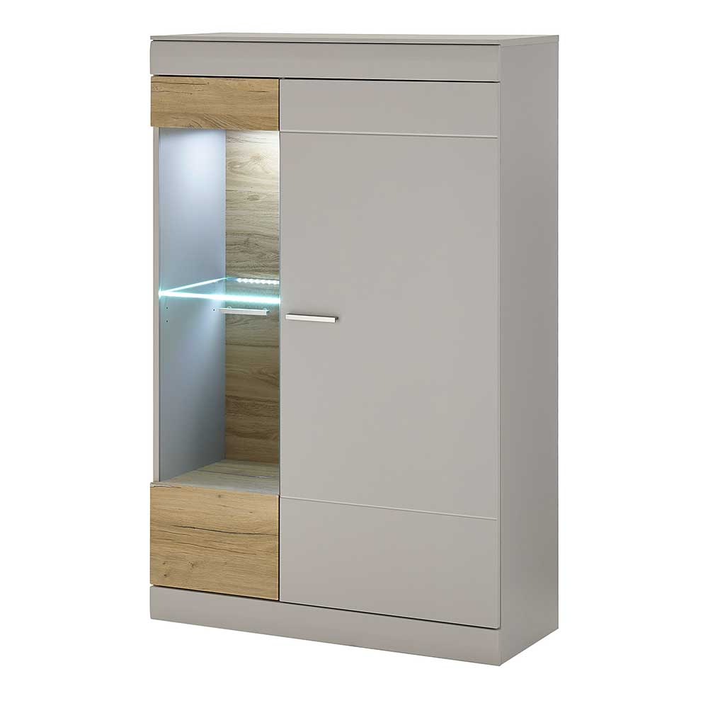 Highboard in Hellgrau & Zinneiche NB - Lioscas