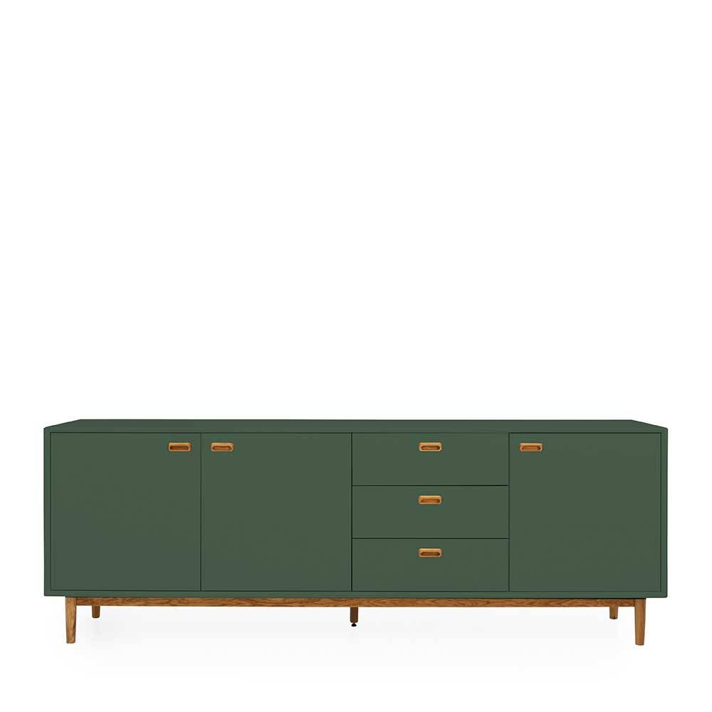 225x80x44 Sideboard in Dunkelgrün - Cusern