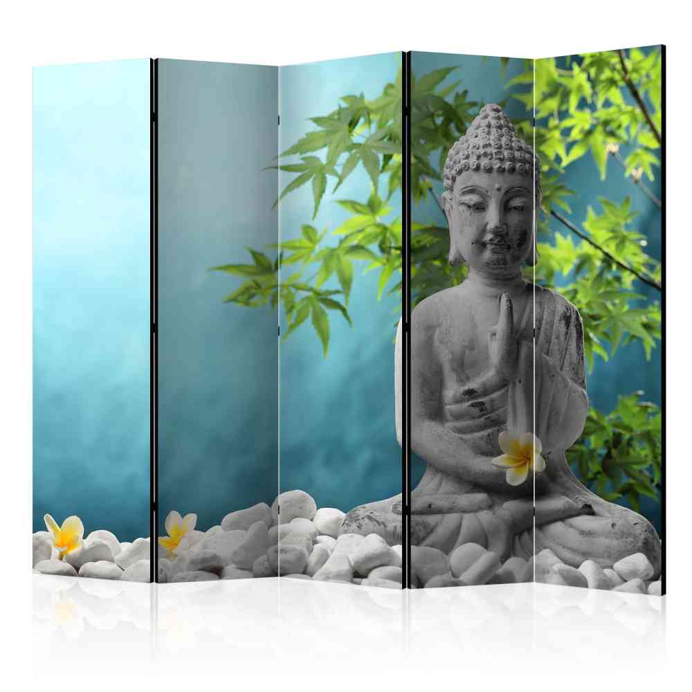 225cm breite Trennwand mit Buddha Motiv - Yulandra