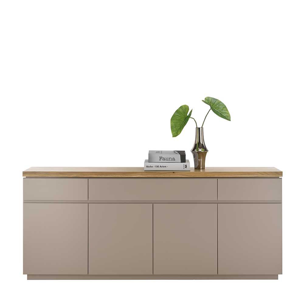 200x86x40 Sideboard Anrichte in Taupe & Akazie - Anja