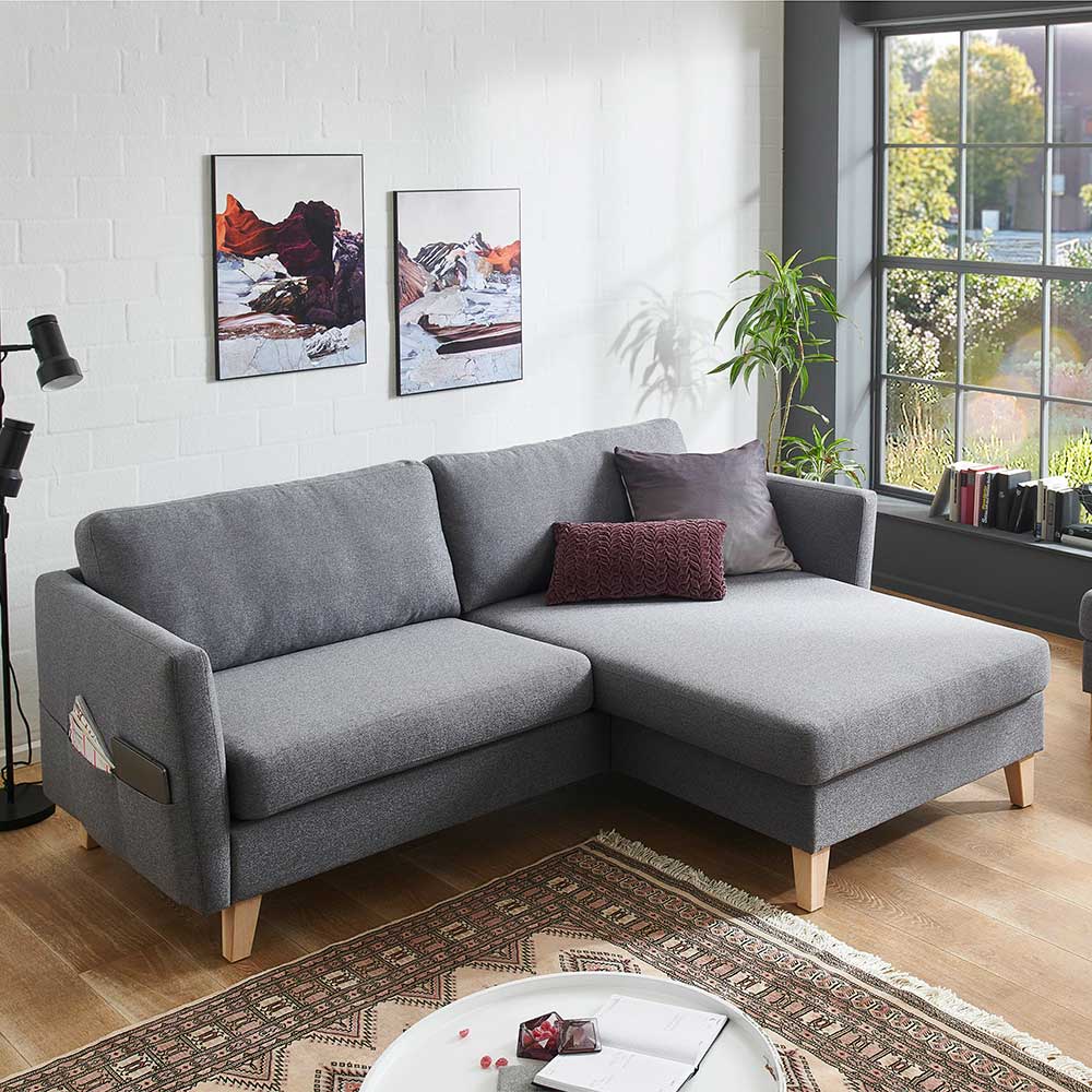 Zweisitzer Ecksofa im Skandi Design - Zierra