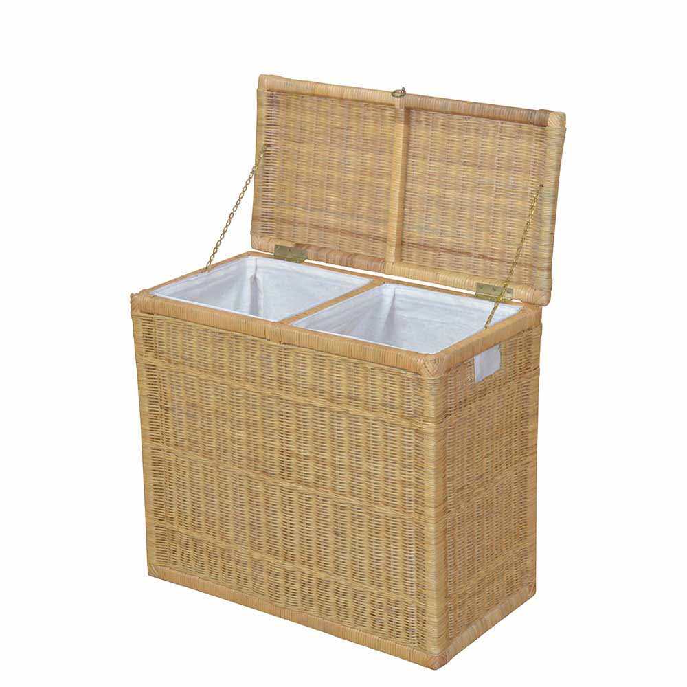 Rattan Wäschetruhe Salzburg in Beige