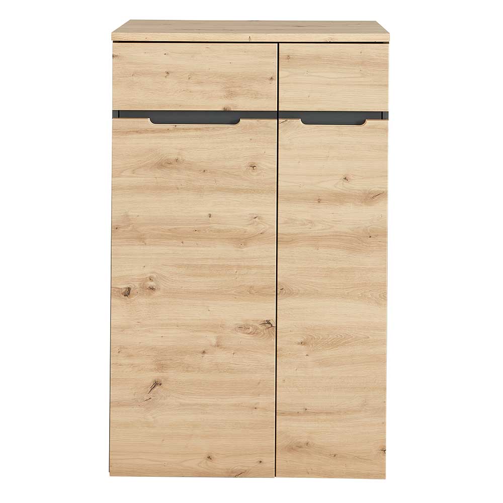 122 cm hoher Aktenschrank mit zwei Türen - Kuetra