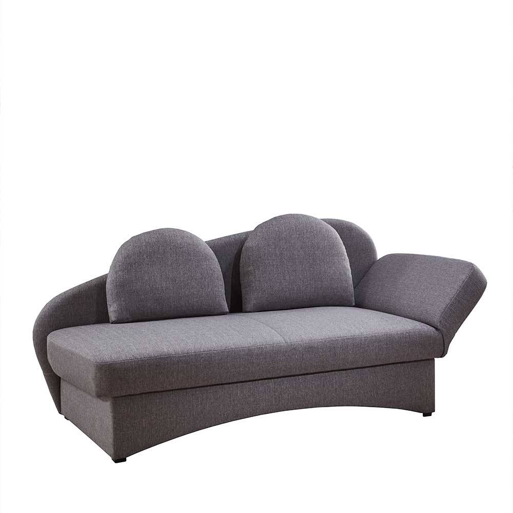 Design Bettcouch in Grau - Maelas