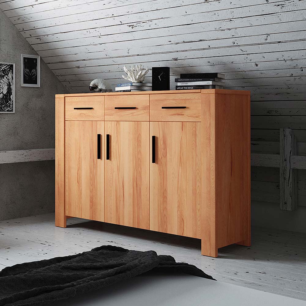 Wohnzimmer Sideboard Mosniak aus Kernbuche Massivholz