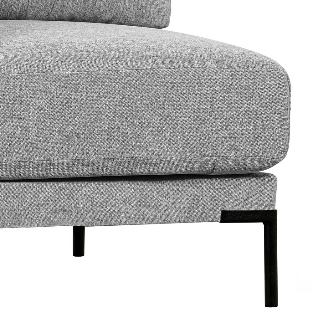 Modulares Sofa Eckelement in Hellgrau - Horedion