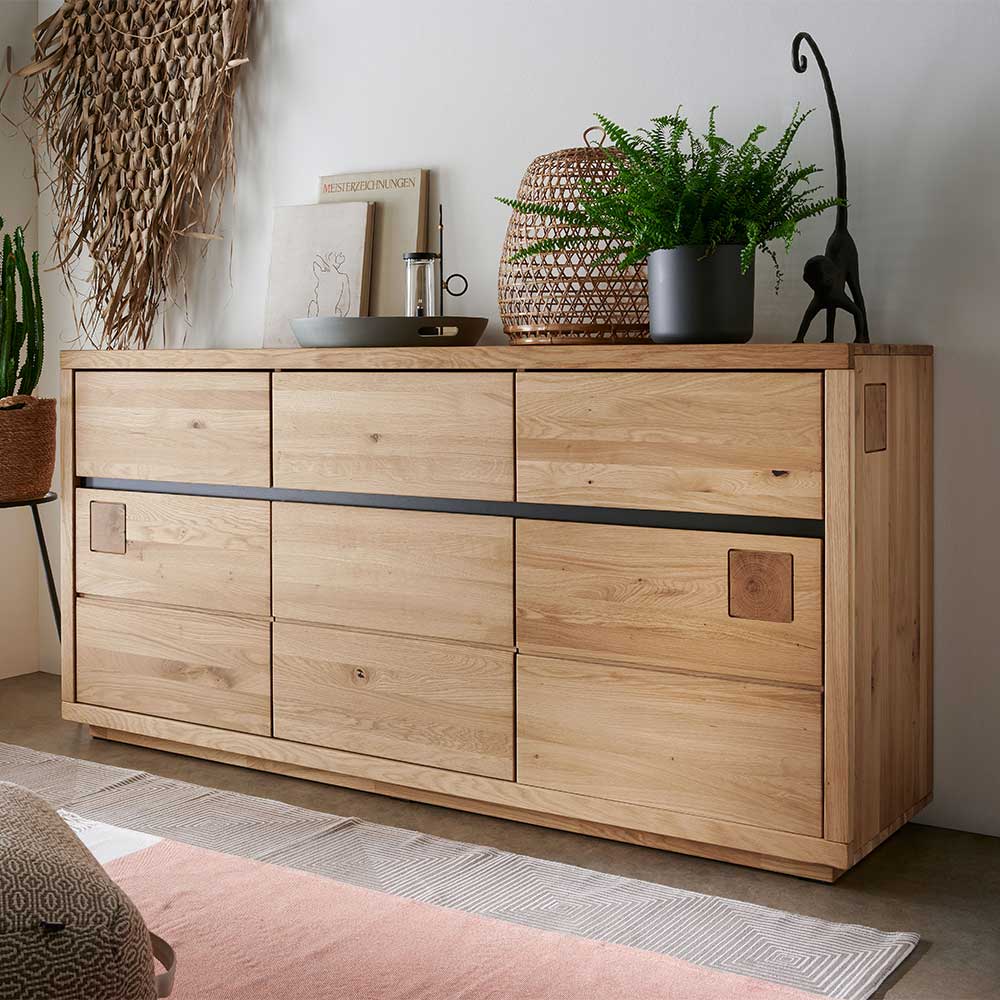 175x85x45 cm Massivholz Sideboard auf Sockel - Embleys