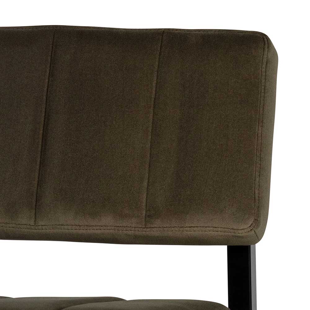 Lounge Stuhl aus Samt Oliv Grün - Seriacus