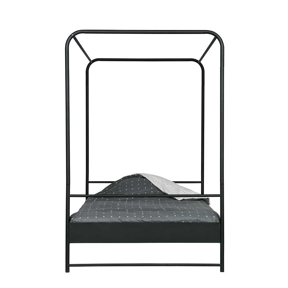 Loft Style Metall Himmelbett Inna in Schwarz