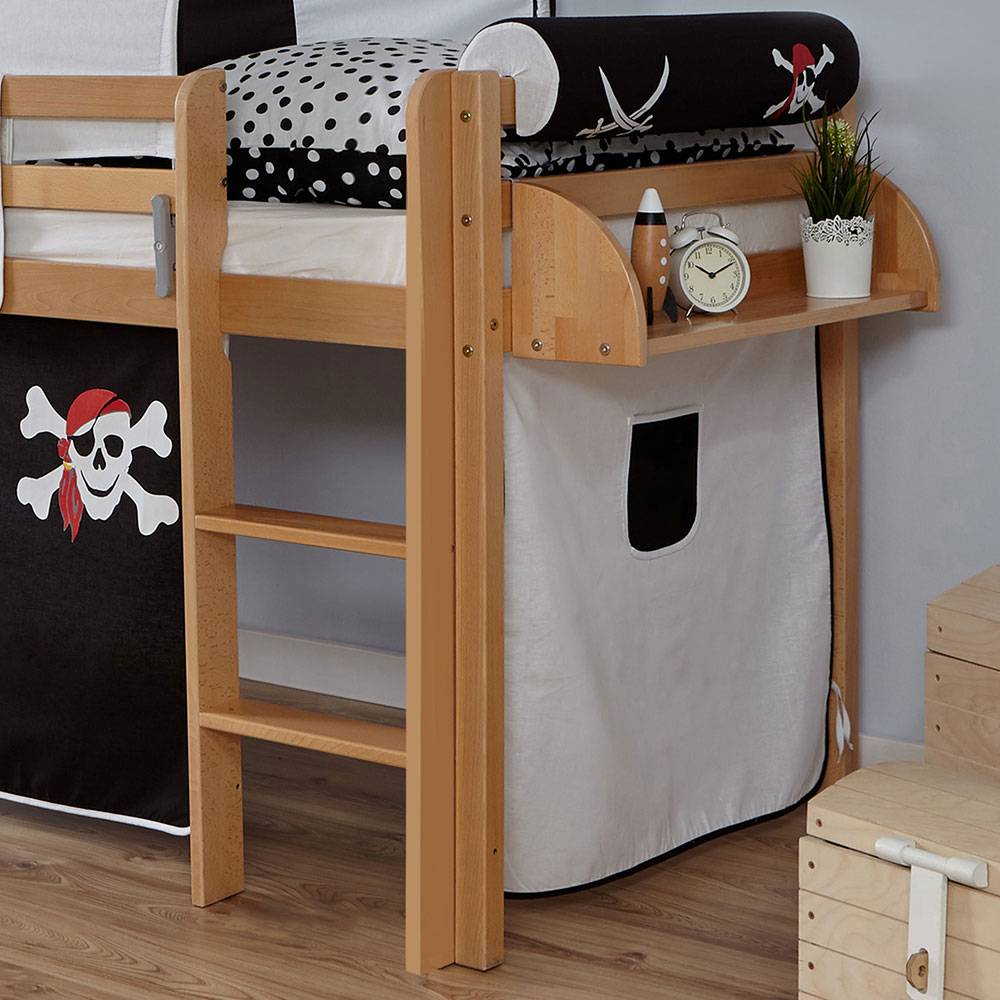 Hochbett Kinder Piratenbett in Buche - Ongo