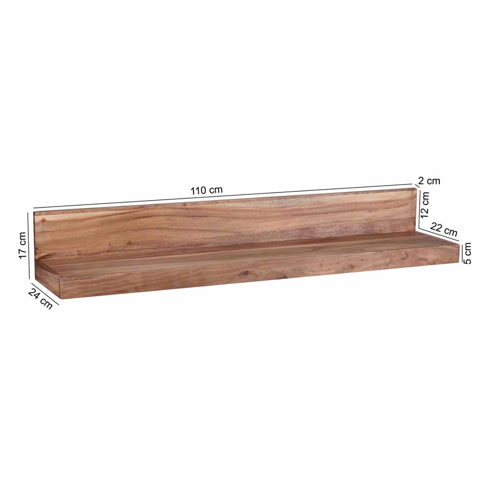 Holz-Wandboard Vislan in L-Form