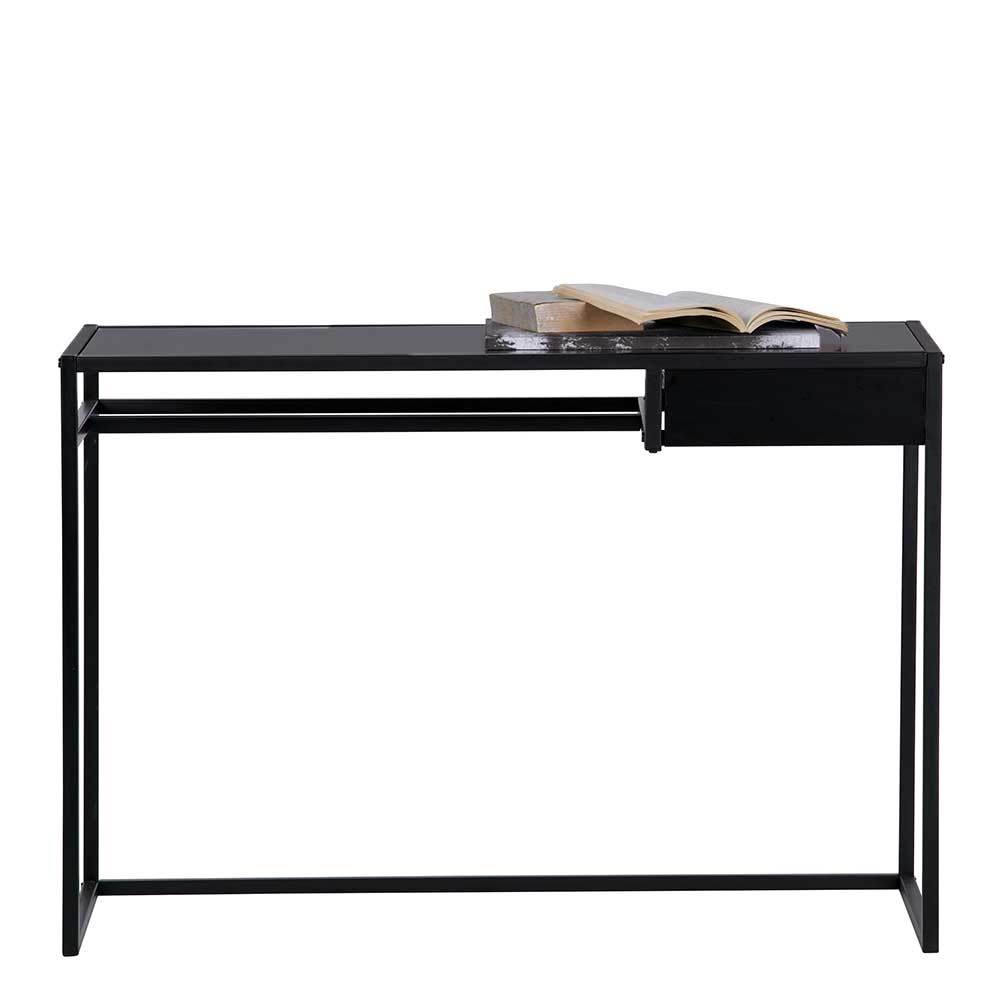 110x50 Industrial Schreibtisch in Schwarz - Surie