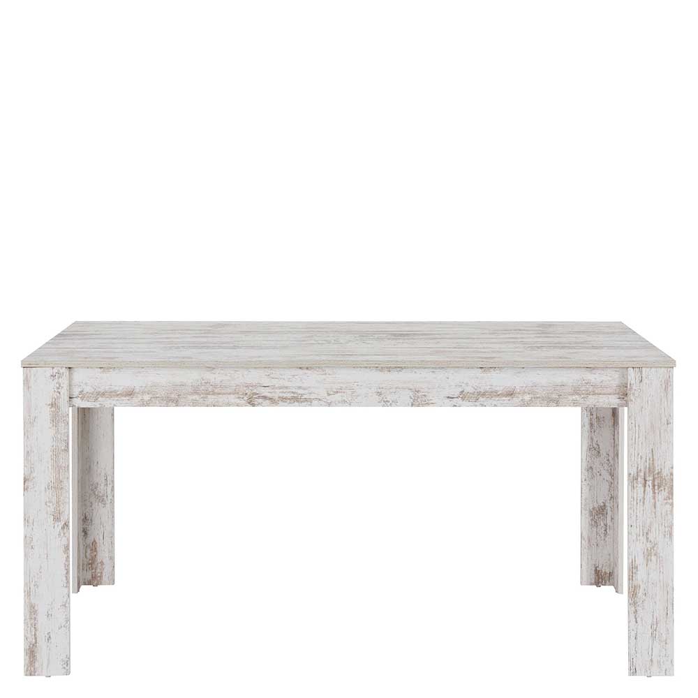 Küchentisch in Holzoptik White Wash Shabby - Remania