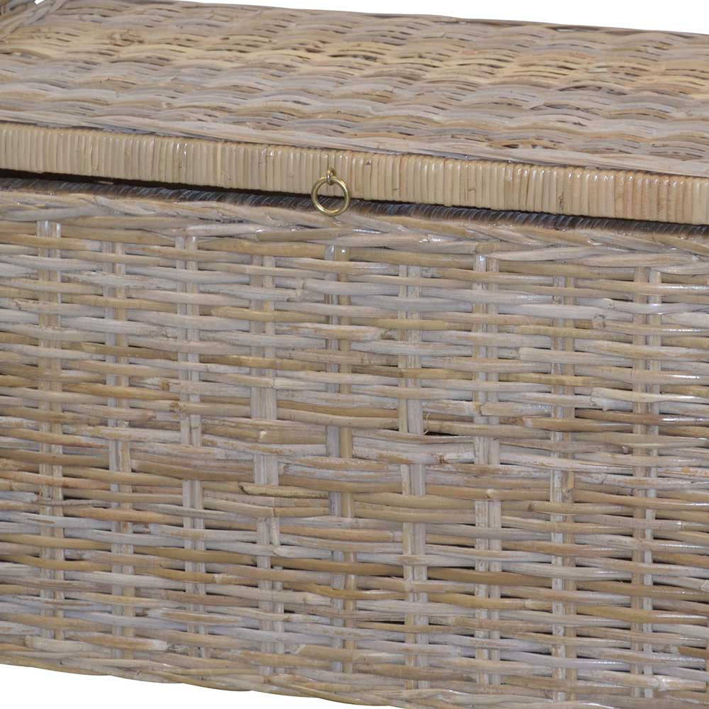 90x51x45 Sitztruhe aus Rattan Geflecht - Oleda