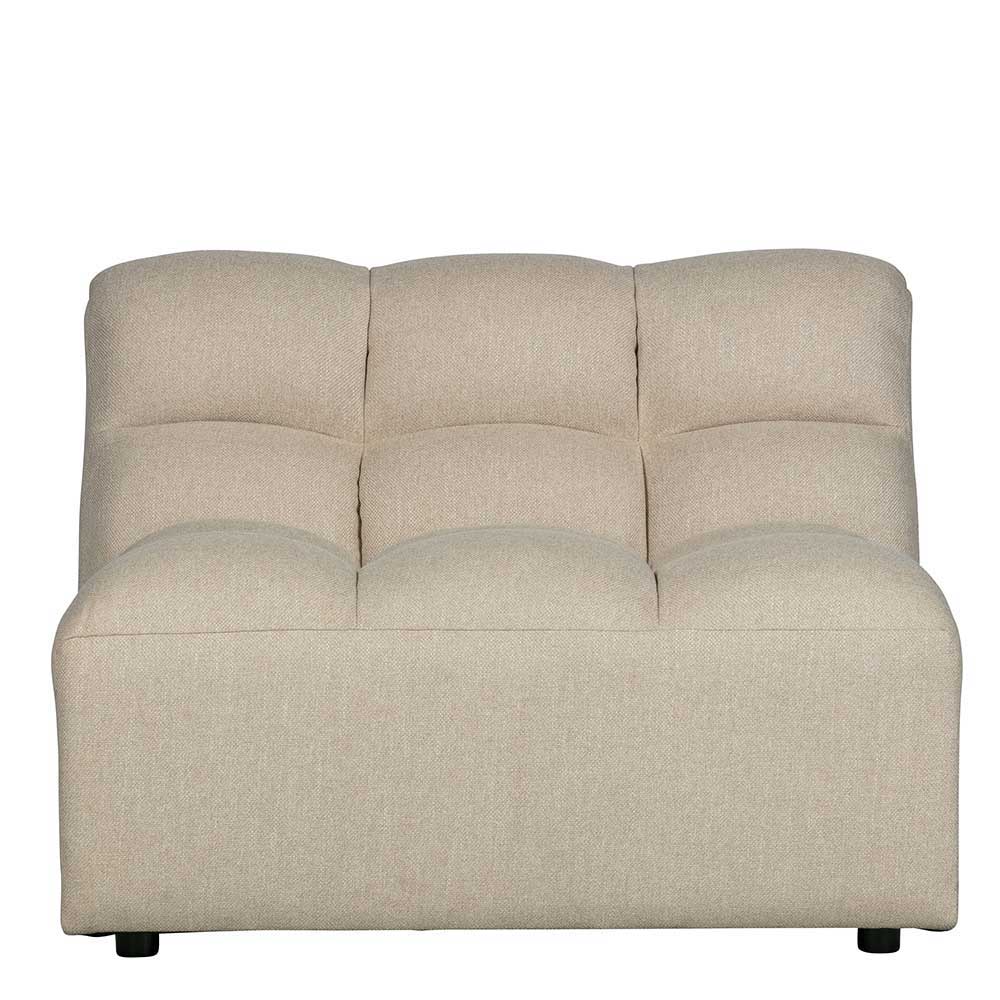 Design Ecksofa ohne Armlehnen in Beige - Madrilena