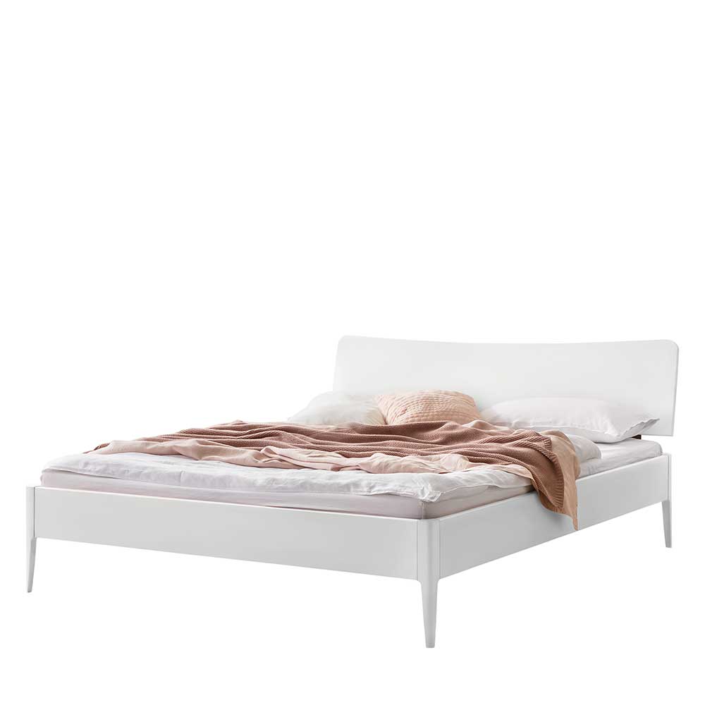 Elegantes Bett in Weiß 140x200 cm - Ciango