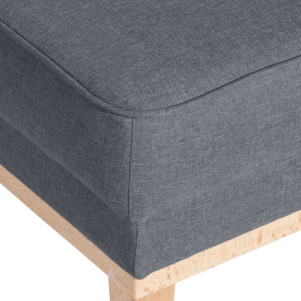 Hocker in Jeansblau und Buche Natur - Rydia