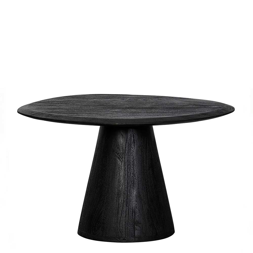 Design Couchtisch in Schwarz Massivholz - Standing