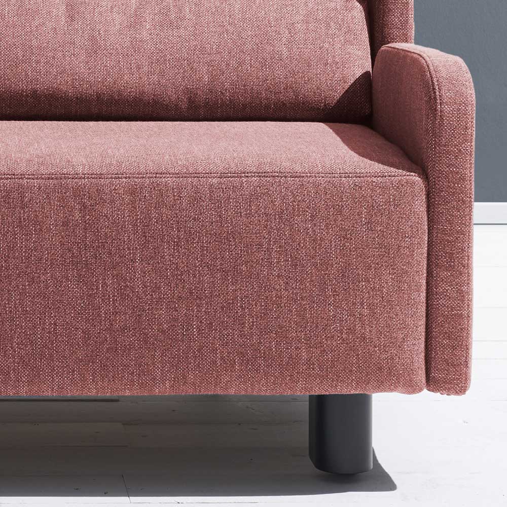 Schlafsofa in Rosa Flachgewebe - Mangado