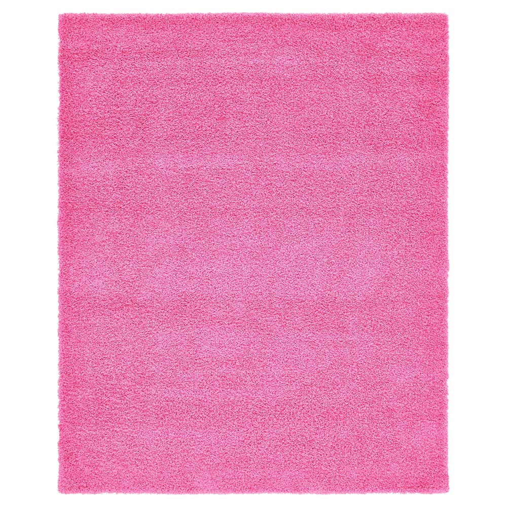 Hochflor Läufer oder Teppich in Pink - Siela