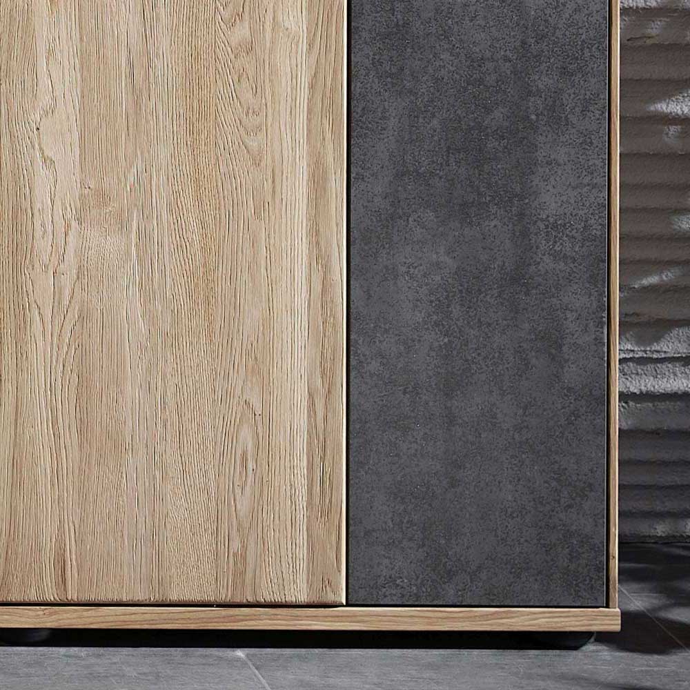 65x204x38 Vitrinenschrank in modernem Design - Wokenva