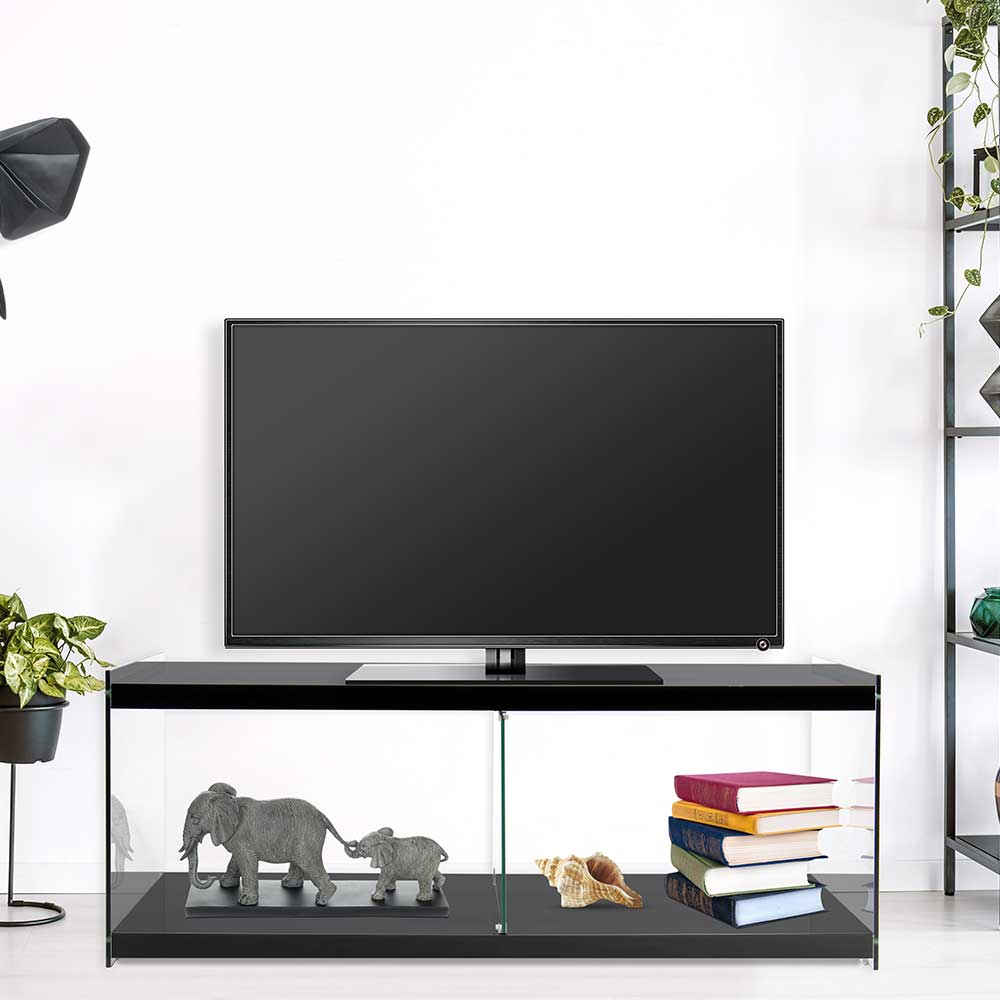 Fernseher Tisch in Schwarz MDF - Sulara