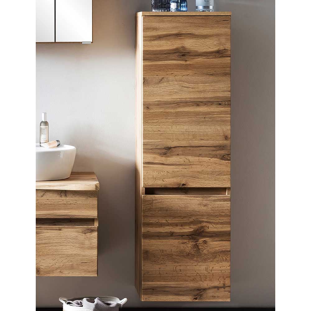 Midi Badschrank in Holzoptik Wildeiche - Drumias