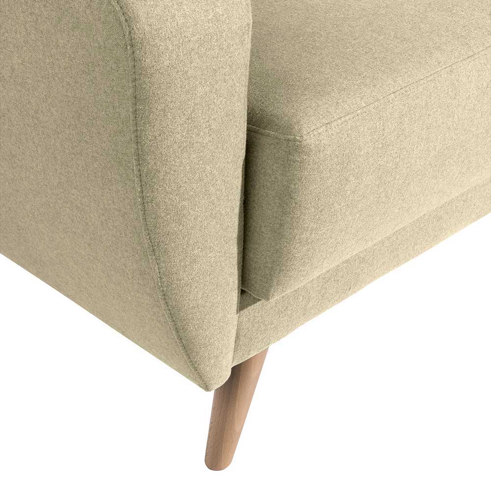 Bettcouch in Beige Microfaser - Vilarila