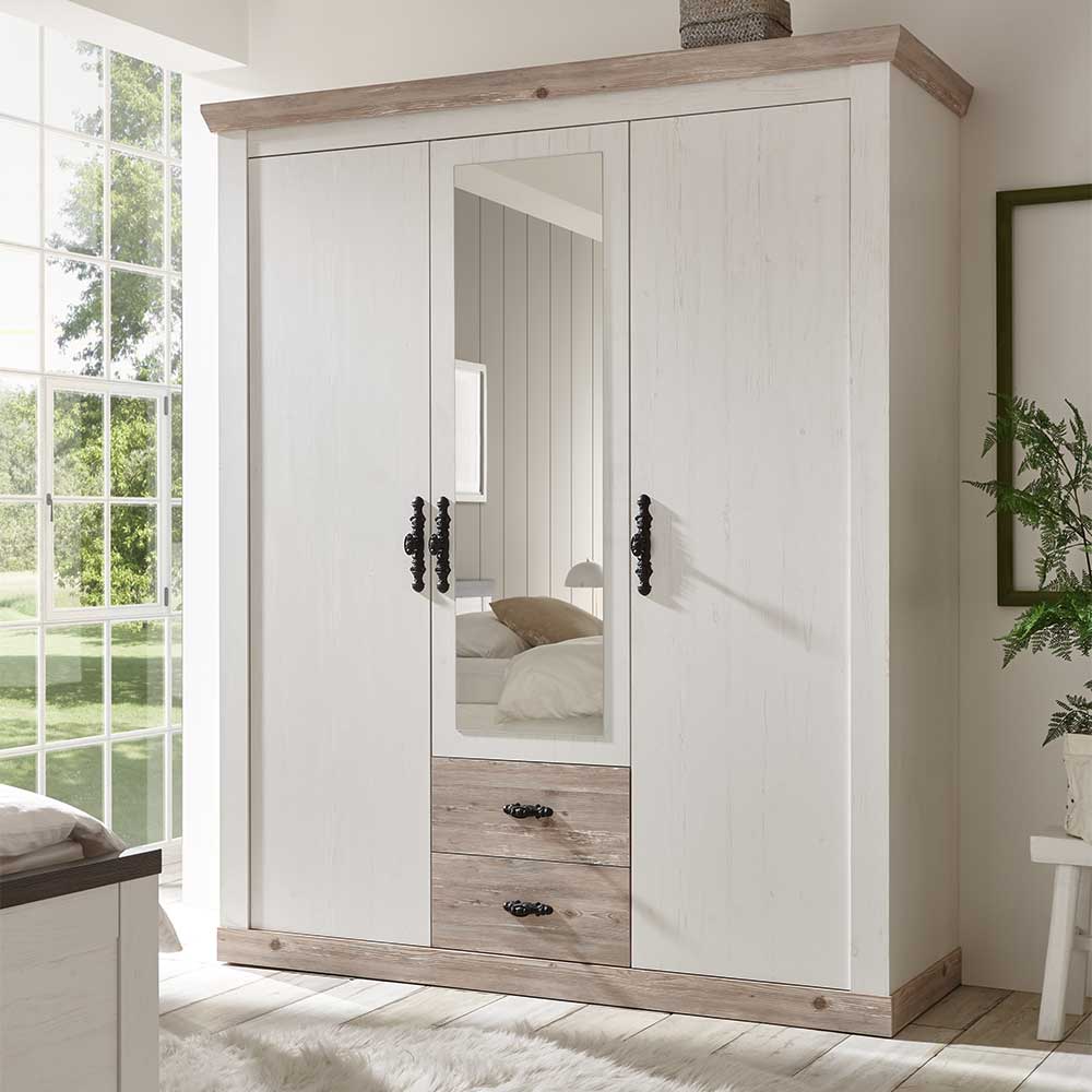 Country Schlafzimmer Schrank 169cm breit - Nedita