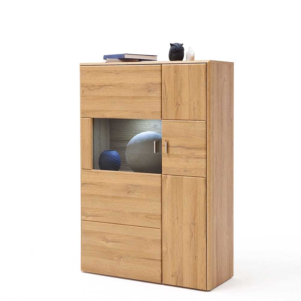 Wohnzimmer Highboard in Wildeiche Nachbildung - Iniena