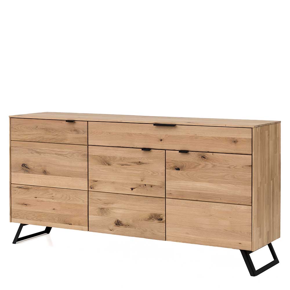 Wildeiche Design Sideboard in Bianco - Vardriva