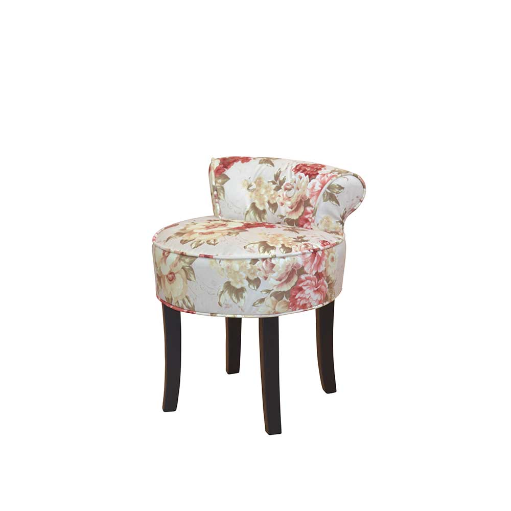 Hocker Sumilar mit Rosen gemustert