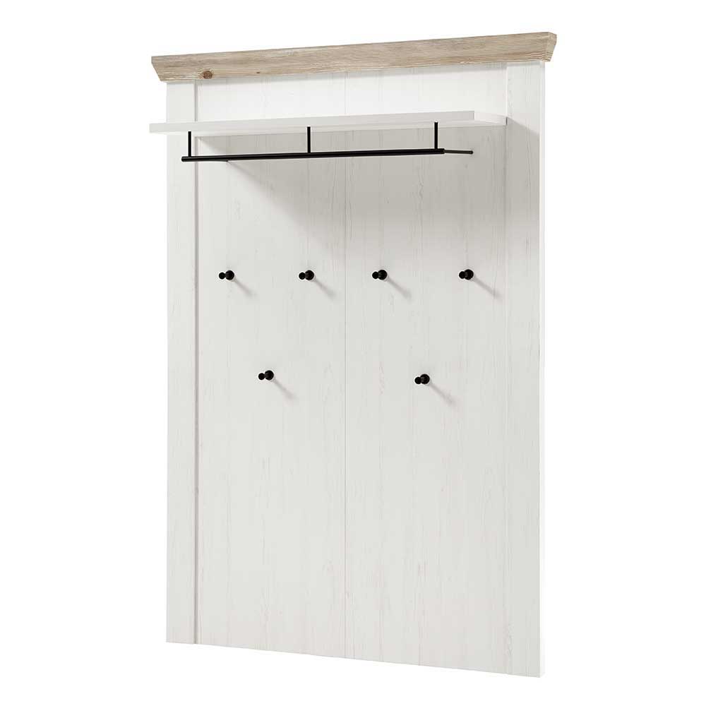 Country Garderoben Set mit Schrank - Nedita (dreiteilig)