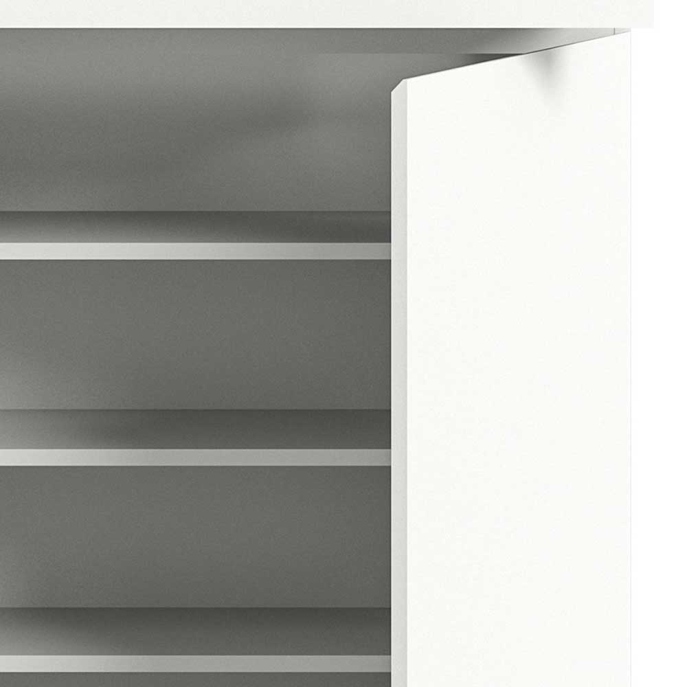 95x152x27 cm Schrank für Schuhe modern - weiß - Dany