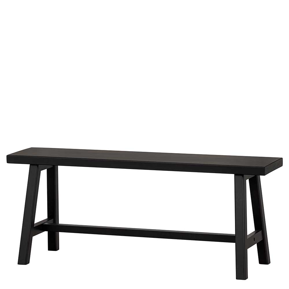 110x45x35 cm Bänke aus Massivholz in Schwarz - Annike (2er Set)